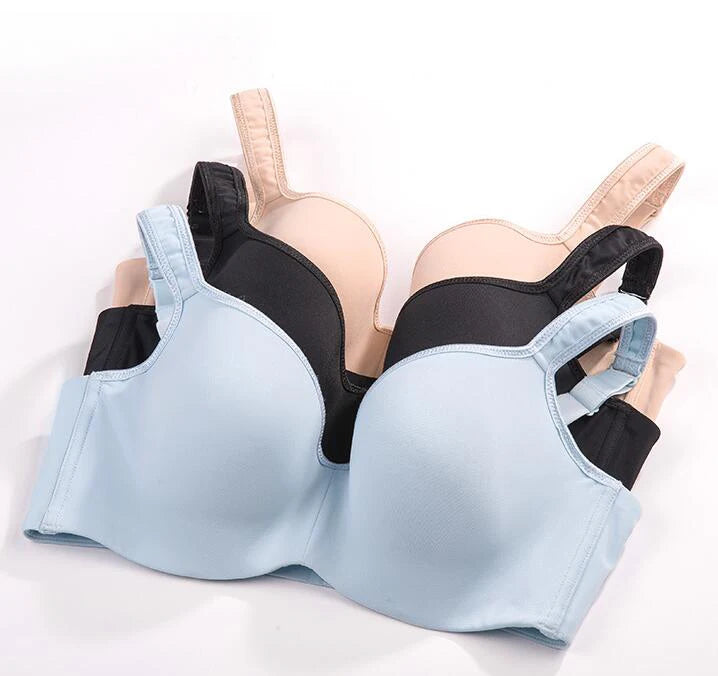 Push Up Bra for Womens Full Coverage Seemless Balconette Underwire Slightly Padded Support Lingerie 34 36 38 40 42 B C D E F G H