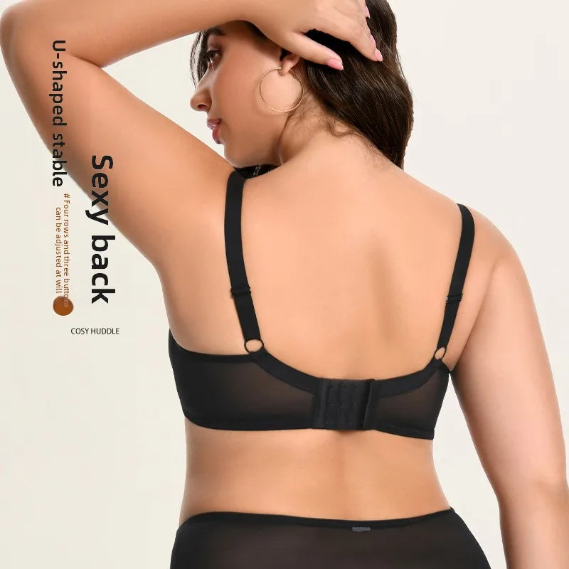 Minimizer Bra for Plus Size Women Full Coverage Wireless Bra D-I Cups | Anti-Sagging Support Breathable Minimize Bust Size