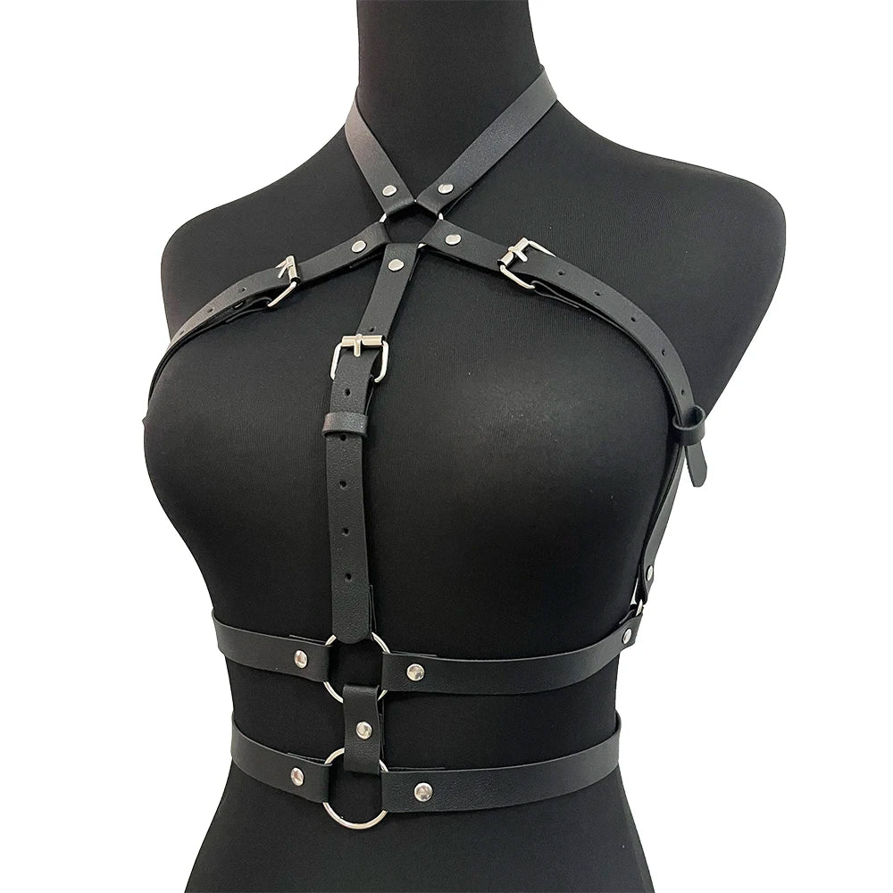 Sexy Lingerie for Women Chest Harness Corset Bra Cage Suspenders Goth Top Sword Belts Bondage Harness Belt Couple Underwear