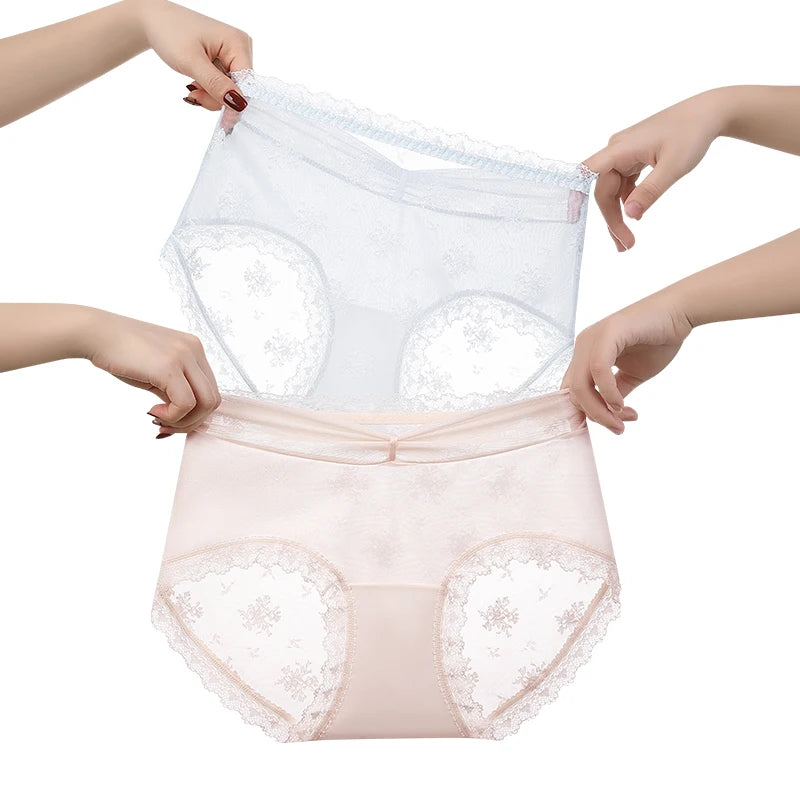 Women's Lingerie Lace Underwear for Women Fashion Women's Panties Set Pack Transparent Linergie Sexy Micro Briefs Lady Seamless