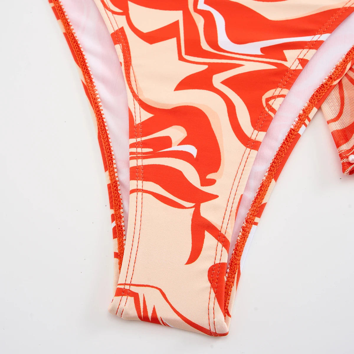 Sexy Bikini 2026 Women 3 Pieces Swimwear Female High Waist Swimsuit Orange Bathers Swimming Bathing Swim Suit Summer Beachwear