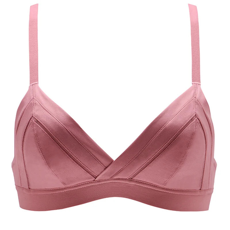 Womens Bras Sexy Lingerie Wireless Triangle Bralette Push Up Bra Seamless BH Tops Beach Underwear Size AA A B C Cup