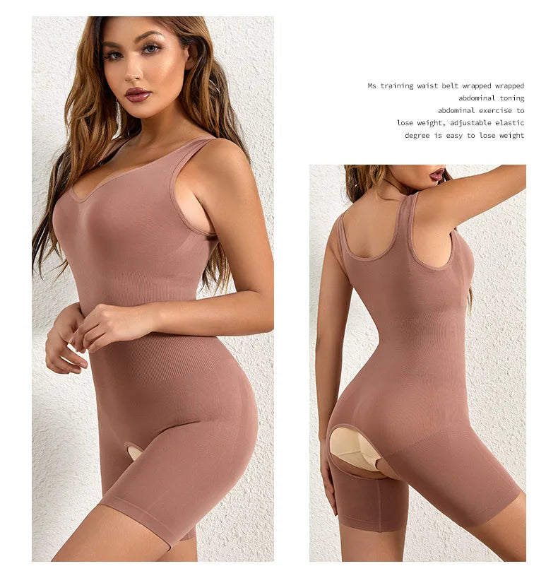 Shapewear Women's Postpartum Waist and Belly Shapewear Open-file Large-size Beauty Tight-fitting Chest Support Shapewear