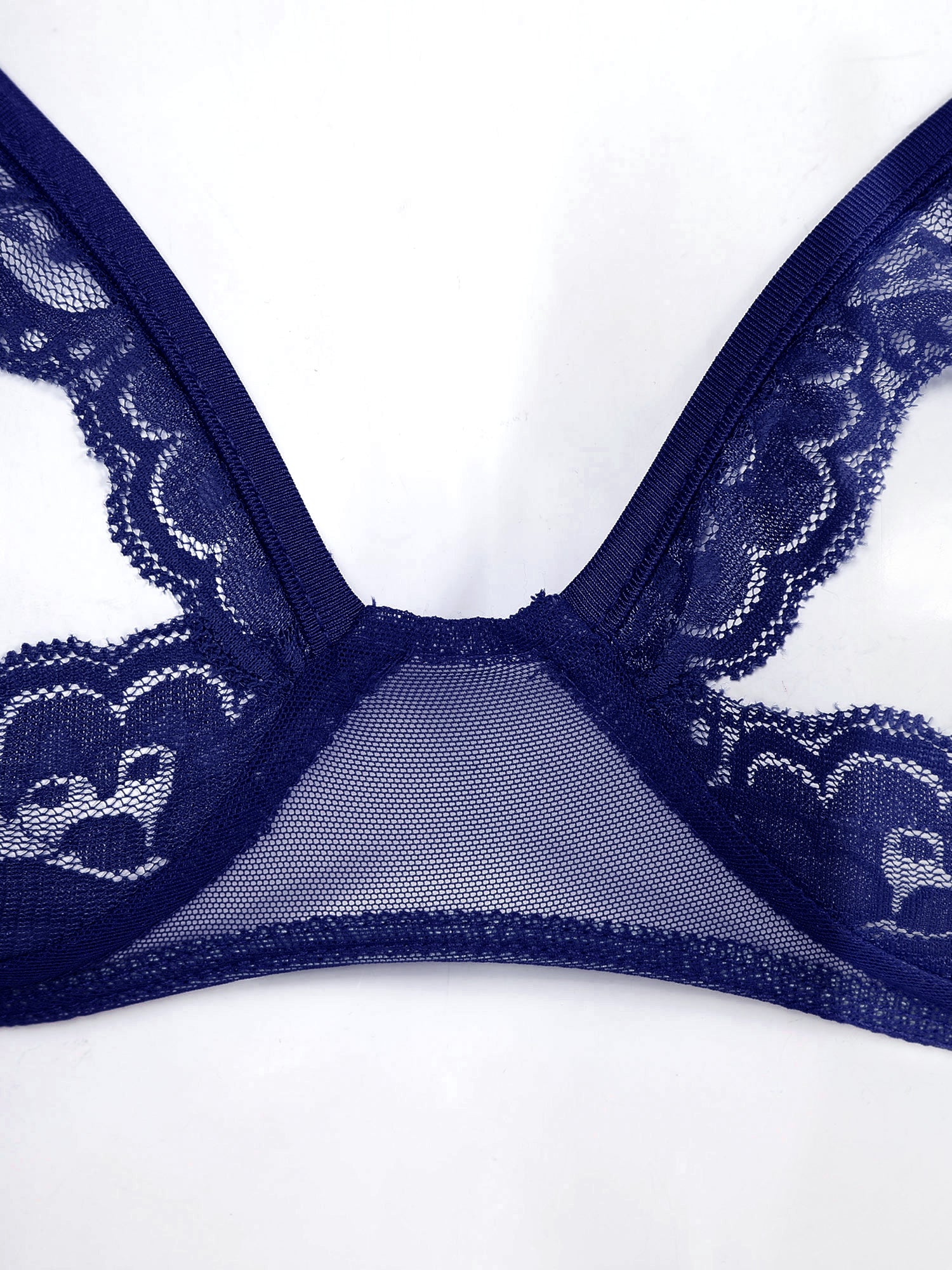 Women Nipple Exposed Bra Sexy Open Cup Lace Lingerie Exotic Brassiere Nightclub See-through Bralette Wire-free Unlined Bra Top