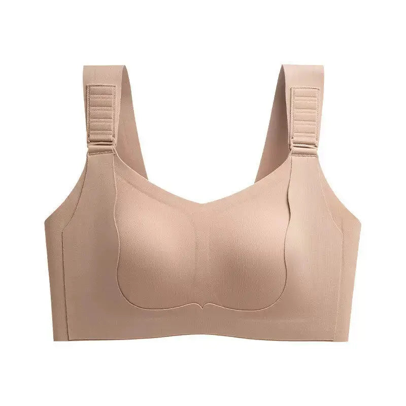 Wireless Luxury Comfort Women Plus Size Bra Full Coverage Anti Sagging Adjustable Strap Underarm Support Breast Reduction Wear