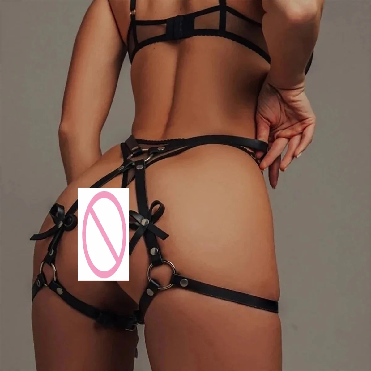 Sex Costume Babydoll Sexy Lingerie BDSM Women Sexy PU Leather HarnessSexual Outfit Garter Belt Fetish Erotic Gothic Underwear