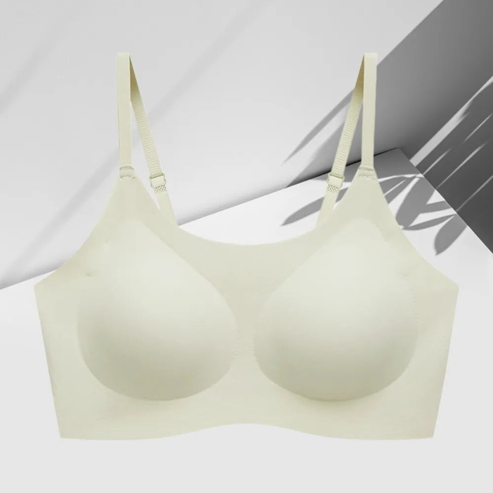 Fashion Traceless Wireless U Bra Shockproof Anti-sagging Brassiere for Women Comfortable Gathered Breasts Seamless Bras Sport