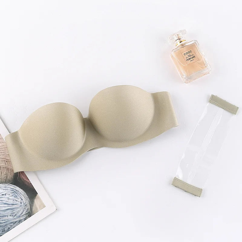 Sexy Strapless Bras Women Wireless Bralette Soft Female Underwear Ladies Seamless Bras Invisible Bra With 2pcs Straps