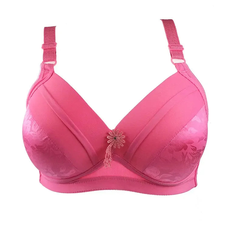36-44 B/C Cup Bras for Big Breasted Women Fat Full Coverage Thin Wire Free Back Closure Underwear Gathered High Quality Bra