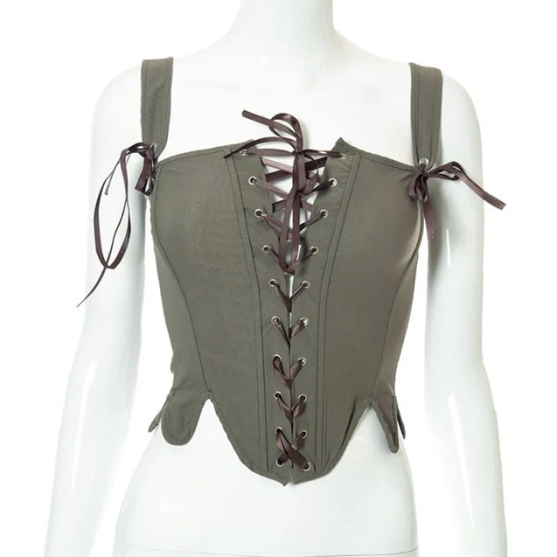 Elegant Lolita Corset Evening Party Retro Bustier Top Women Lingerie Sexy Slimming Bandage Underbust Corsets Streetwear Clothing