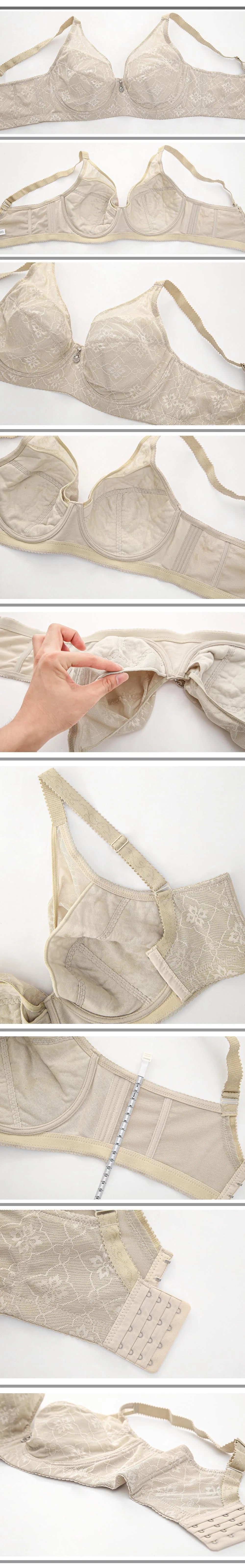 Huge Women Bra Size 38-54 Full Cup D E F G Cotton Lingerie Sexy Lace Minimizer Push Up Top Padded Underwire Bralette Underwear