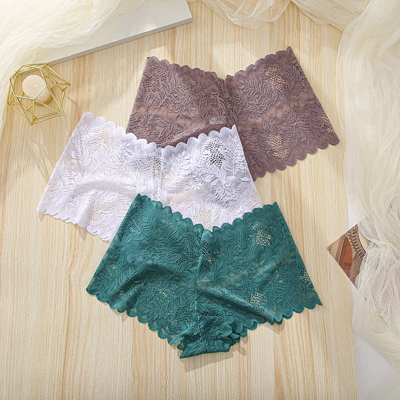Sexy Lace Lingerie For Women Seamless High Waist Women's Panties Sexy Female Underwear Solid Comfort Hollow Out Briefs Intimates
