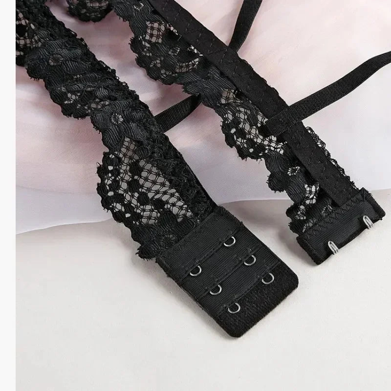 Lace Bras for Women Wireless Bralette Transparent Lace Underwear Women's Push Up Bra Solid Color Sexy Lingerie Backless Bra