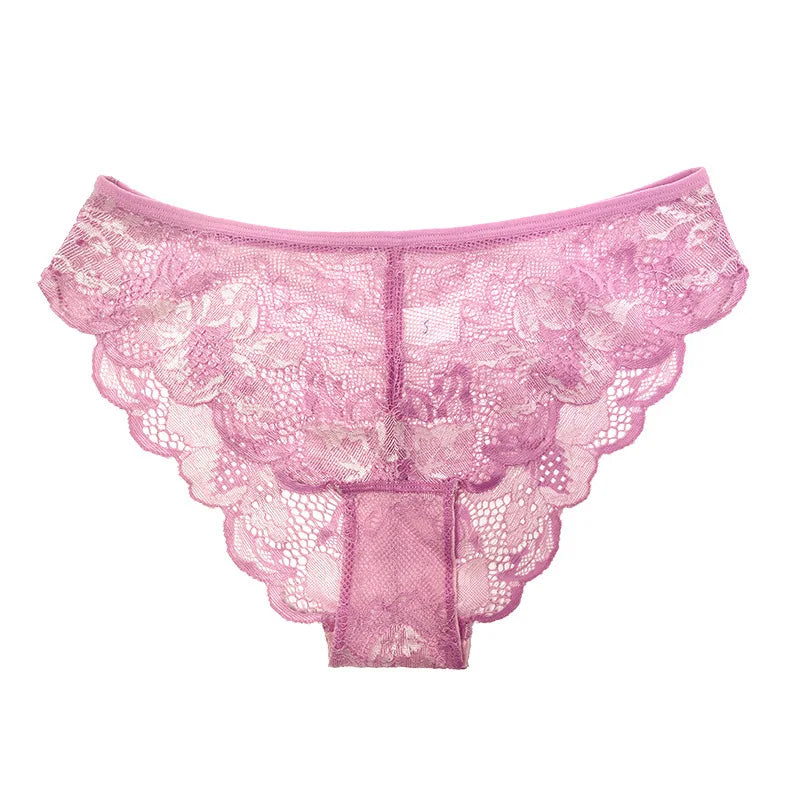 1pcs Large Size S-XXL Sexy Lace Women Panties Low Rise Floral Breathable Comfortable Sexy Lingerie Lady Briefs Fashion Underwear