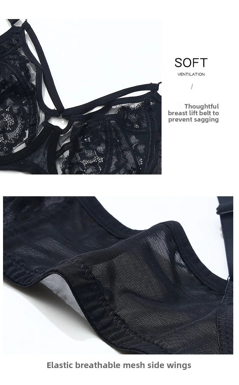 Plus Size Full Coverage Bras for Large Bust , Minimizer Lift Support , Lace Breathable Thin, D-K Cup , For Curvy Women