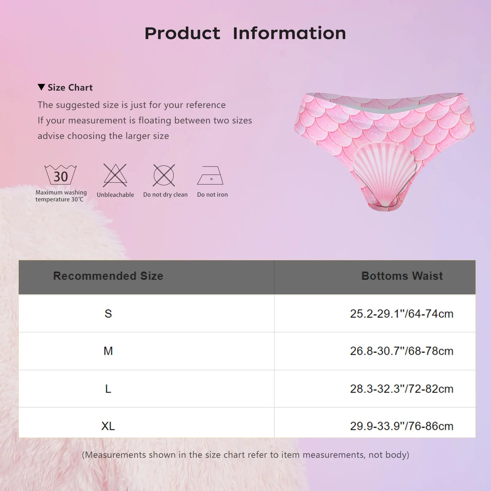 Swimwear Womens Mermaid-style Swim Bottoms Fishscale Low Rise Bikini Swimsuit Print Elastic Waistband T-back Briefs Underwear