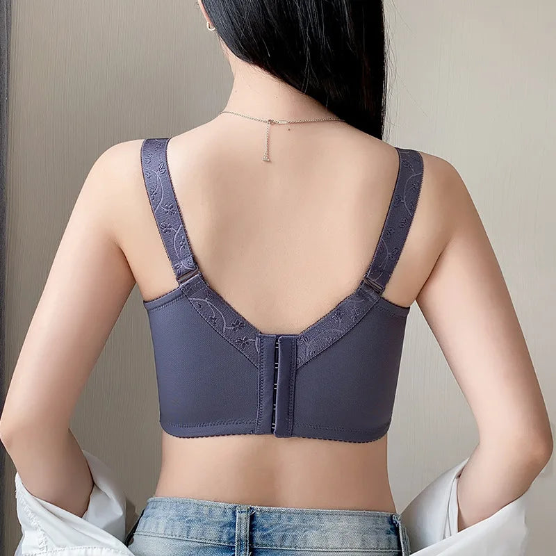 Wireless Large Size Lifting & Supportive Bra for Women Anti-Sag Adjustable Slimming Comfort 75 80 85 90 95 B C D E F