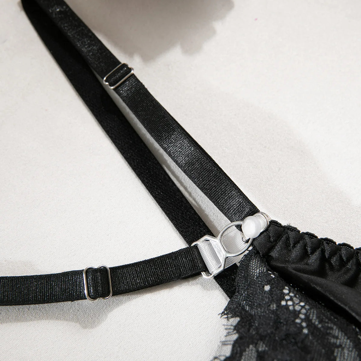 4 Pieces Sexy Lingerie Sets Women Hot Halter Lace Bra and Panty Garters Mini Skirt Set Sissy Erotic Costumes Romantic Underwear