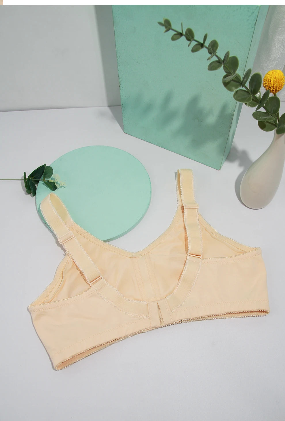 LERVANLA 2302 Bra Seamless Sexy Bras for Fat  Woman Mastectomy Bra Cotton Bralette Full Coverage Cup D E F G for Plus Size