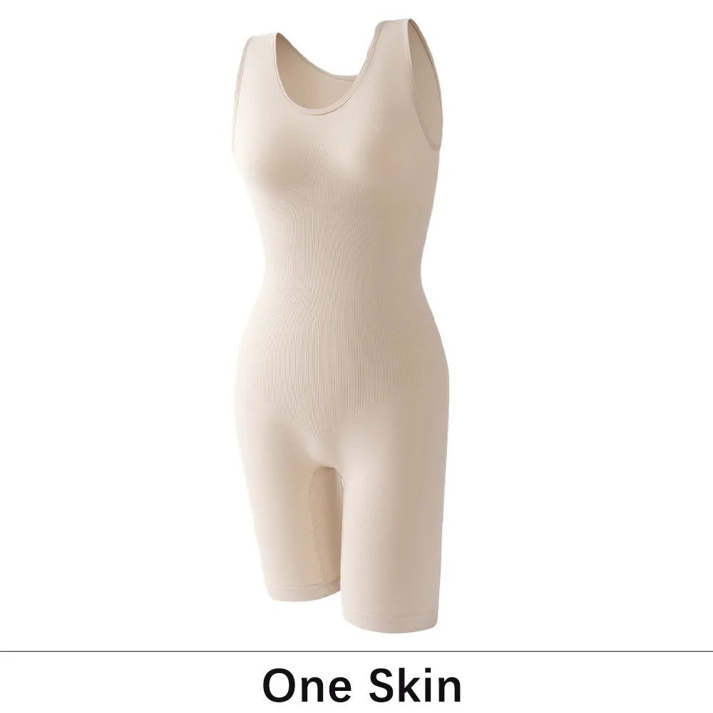 1Peice Shaping Shapewear Bodysuit Tight Body Shaper Black Top