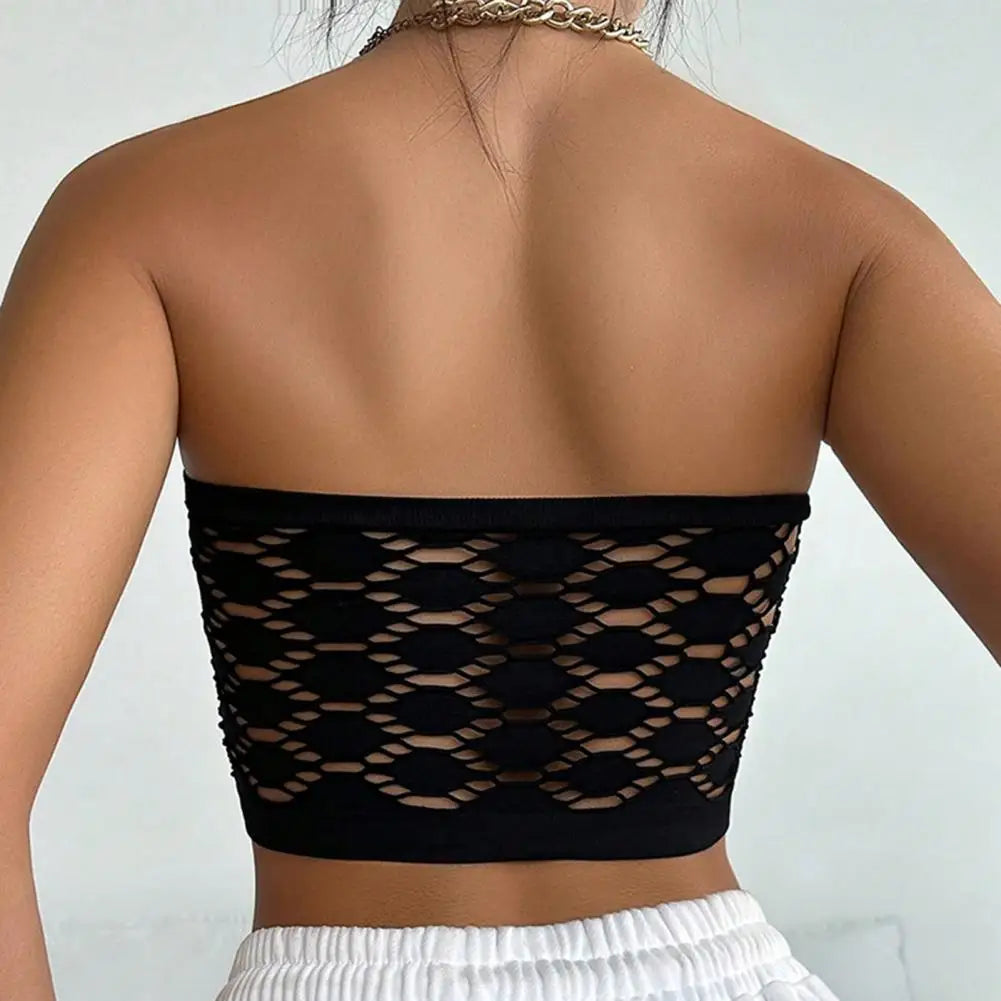 Wireless Push-up Bra Strapless Padded Bandeau Bra Wireless Push-up Bralette Non-slip Lace Back Tube Top Strap Comfort for Women