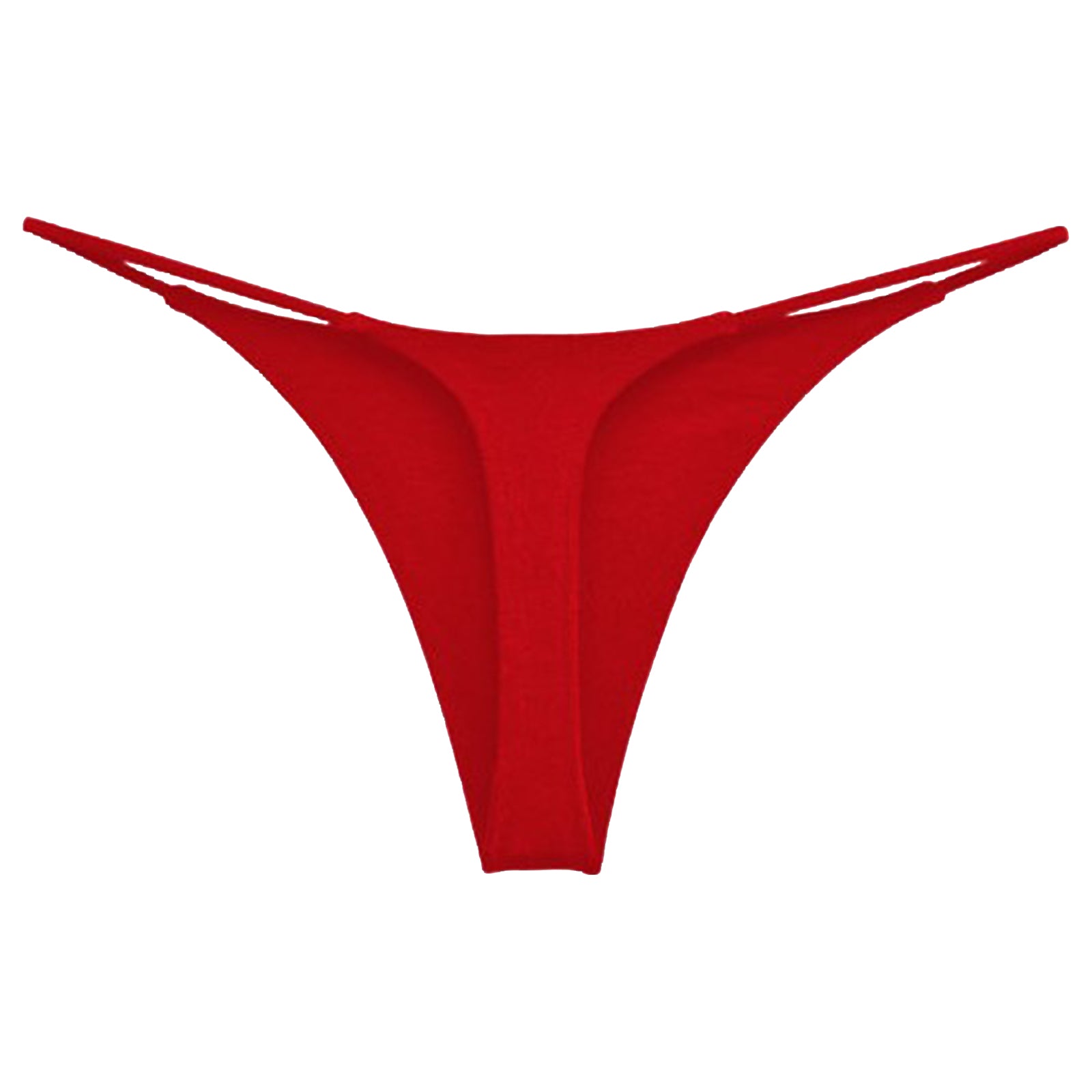 Womens Low Rise Thong Bikini Bottom Beach Sunbathing T-back Swim Wear