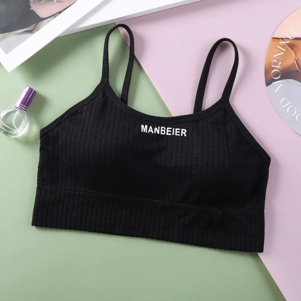Basic Lingerie Wireless Bra Simple Elastic Brassiere for Women Underwear Seamless Bras Running