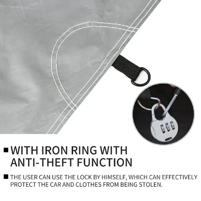 Universal Full Car Cover Portable Outdoor Waterproof UV Protection Anti-Scratch Resistant Car Clothing Auto Dust Cover Accessory