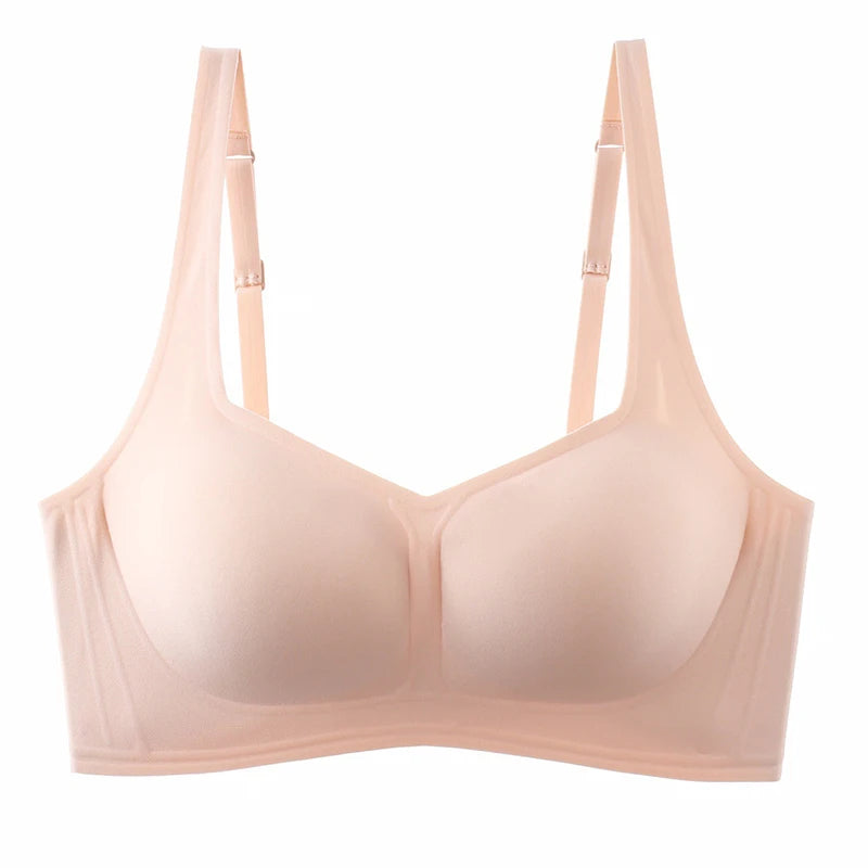 Seamless Bras For Women Square Neck Invisible Tops Push Up Bras Wire Free Underwear Soft Intimates Bralette Girls Sleep Lingerie
