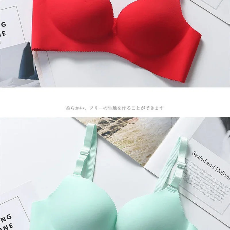 Wireless Seamless Bras for Women Push Up Bralette No Underwire, Ultra Soft Comfort Bra with Breathable Padding Sexy Everyday Li