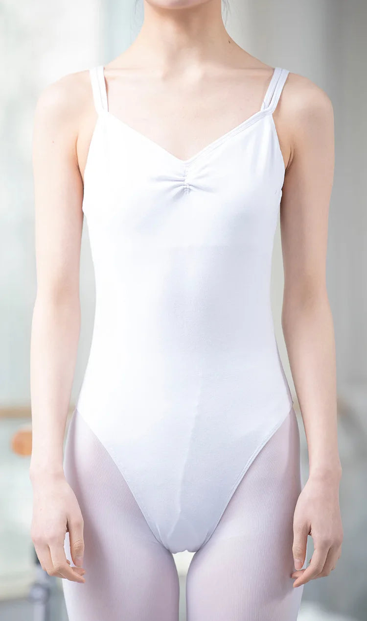 Ballet Leotards for Women Adult Double Sling Camisole Gymnastics Leotard Ballet Core Costume Backless Bodysuit Swimwear 2023