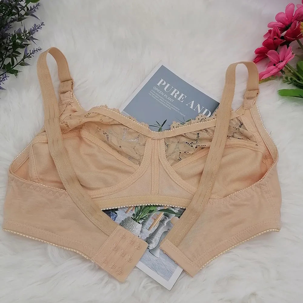 Lace Sexy BraS For Women Wire Free Bras Cotton Thin Brassiere Female Confortable Underwear 75-100 C D Cup C31