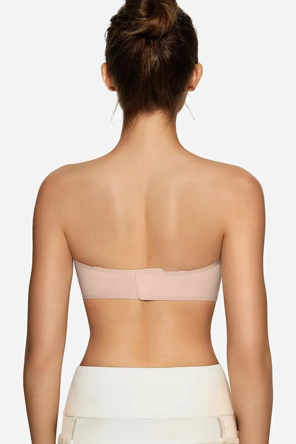 Strapless Push Up Bandeau Bra Non Slip Wireless Padded Seamless Comfortable Tube Bra for women