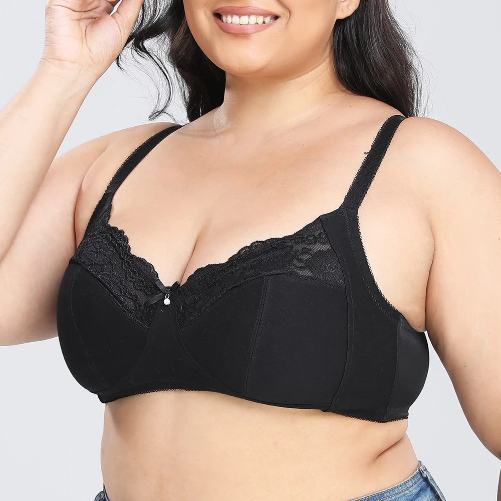 Sexy Bras For Womens Lingerie BH Tops Support Bralette Wireless Plus Size Brassiere 40-48 G H Cup