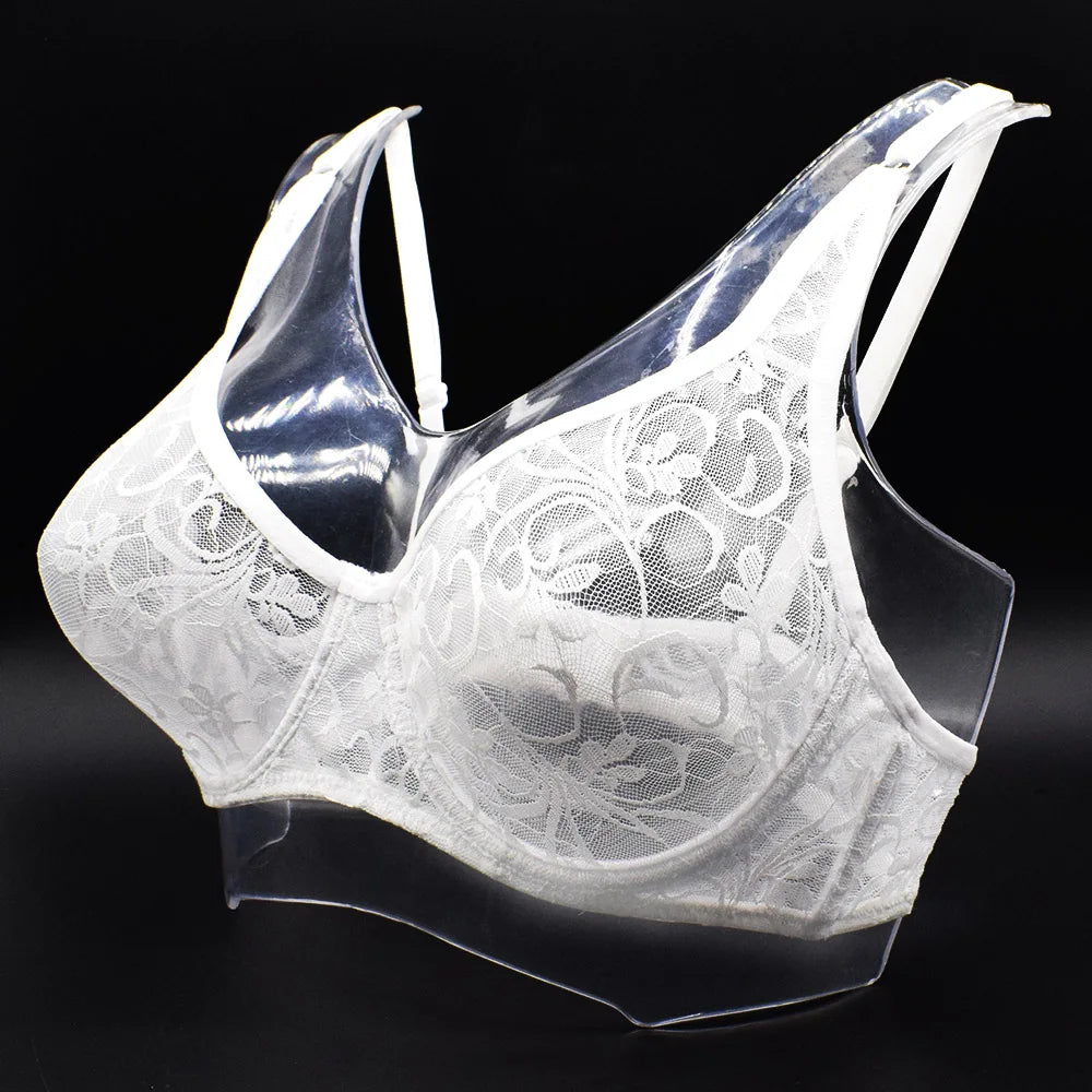 Sexy Womens Bras Unlined Underwire Lace Bra Bralette Unpadded Underwear See Through Lingerie Brassiere BH Top A B C D DD Cup