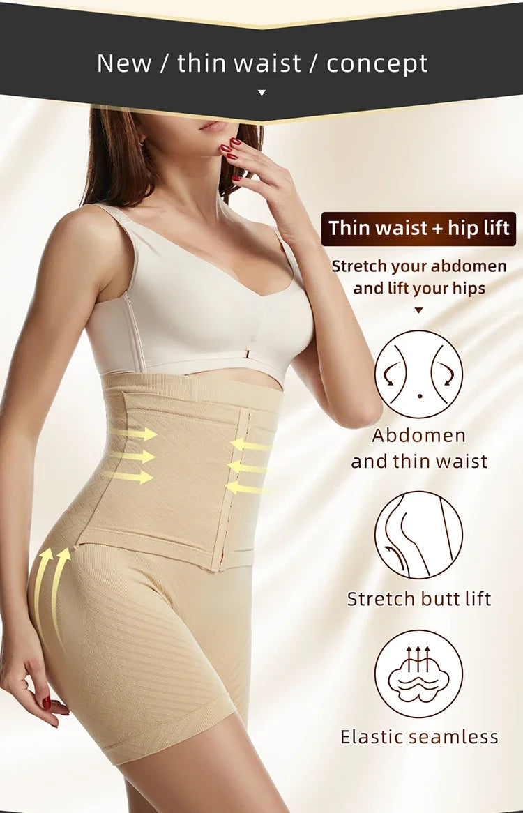 Shapewear for Women High Waist Trainer Panties Tummy Control Hip Butt Lifter Shorts Slimming Sheath Thigh Trimmer Body Shaper