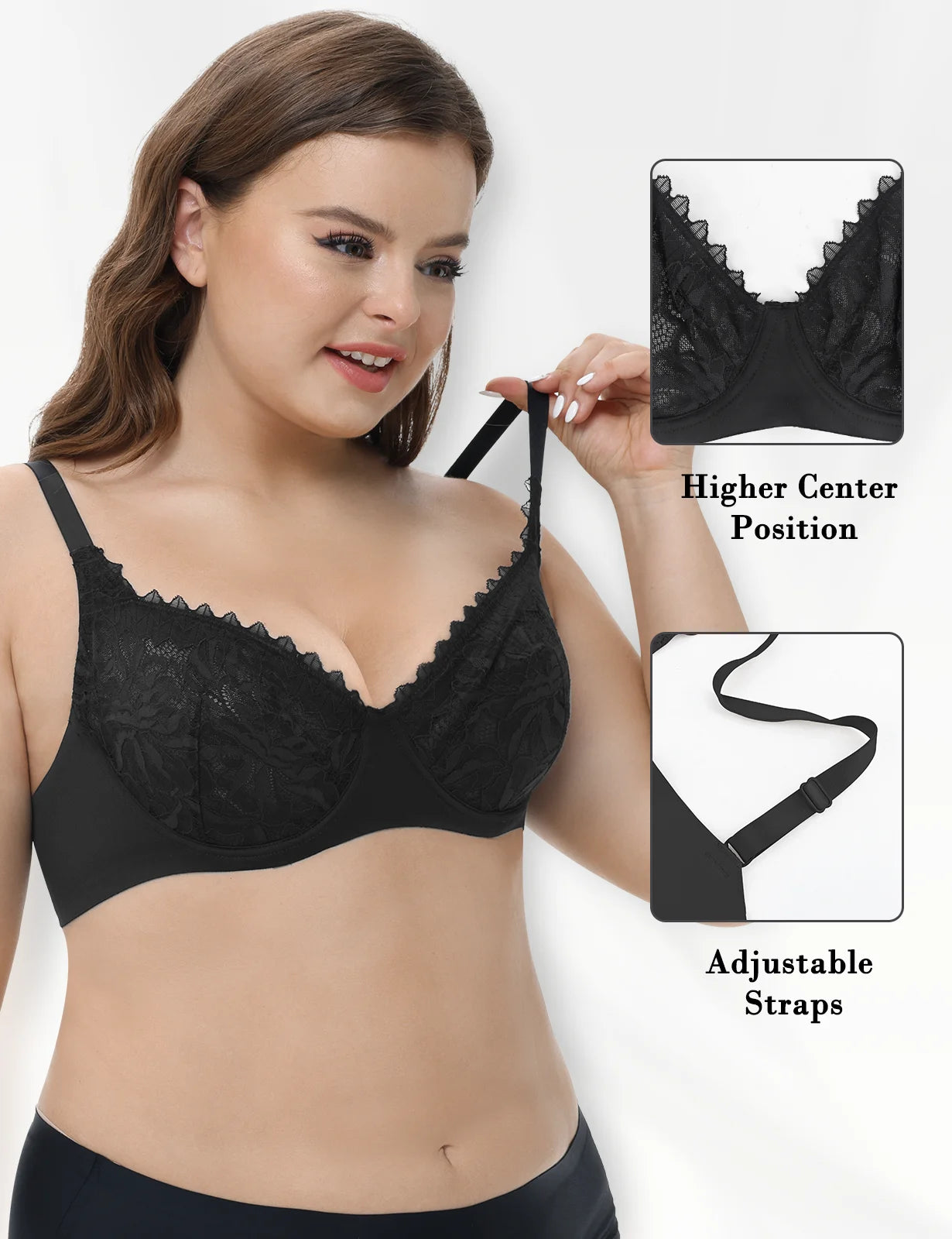 New Mesh Bras For Women Lace Bra Unlined Sexy Lingerie Perspective Bra Underwire Everyday Ultra Thin Bras C D E F G H Cups
