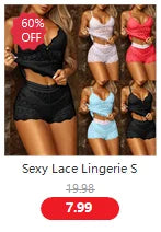 Sexy Lace Transparent Lingerie Set For Couple Sex Hanging Neck Bra Open Crotch Panties Erotic Underwear Lenceria Sensual Mujer