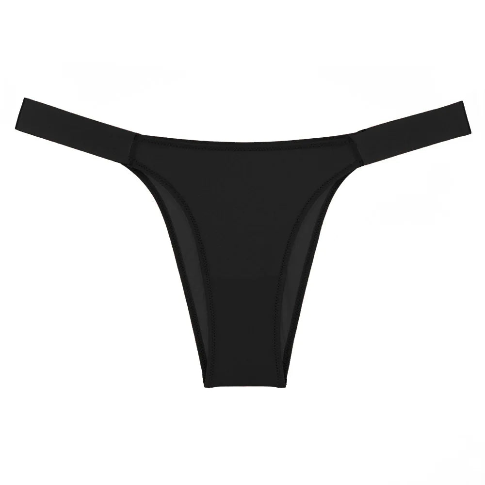 Sports Bikini Fitness Yoga T-pants Ladies Sexy Lingerie Solid Briefs Women Panties Seamless Underwears Low-Rise Femme Lingerie