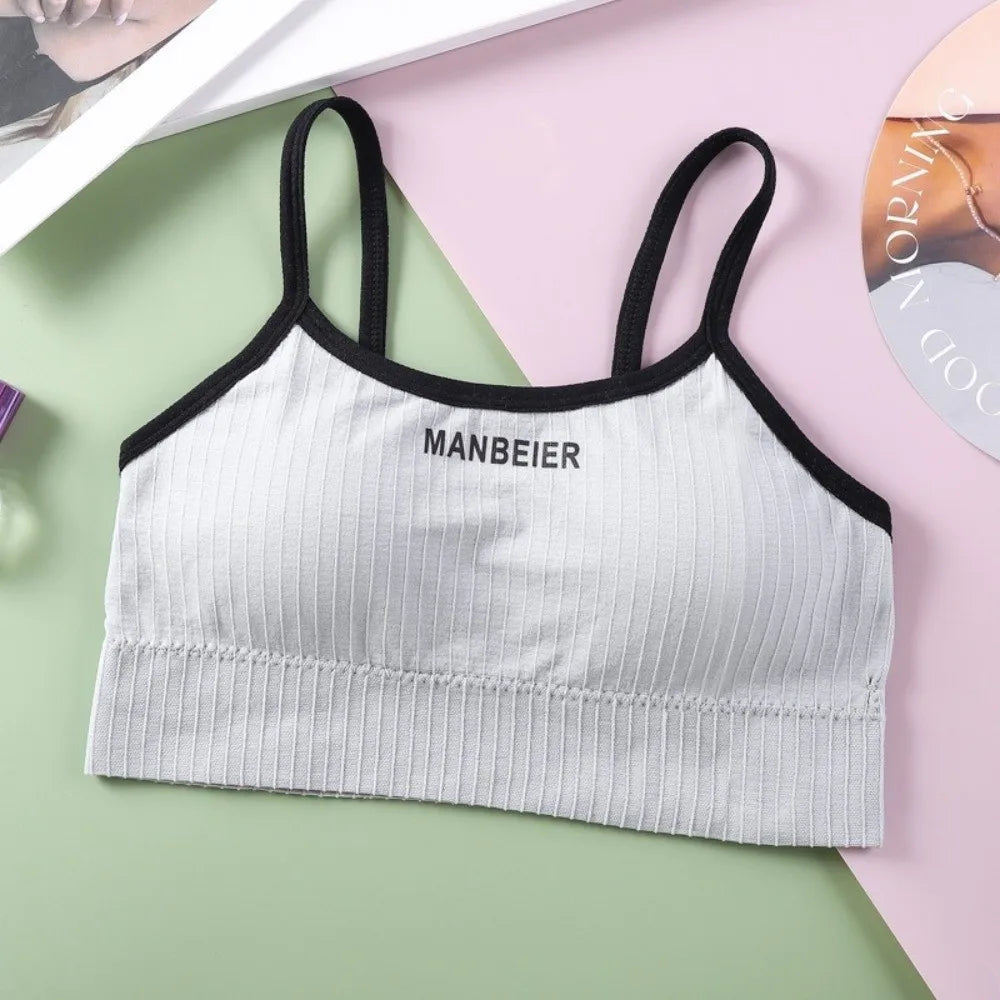 Basic Lingerie Wireless Bra Simple Elastic Brassiere for Women Underwear Seamless Bras Running