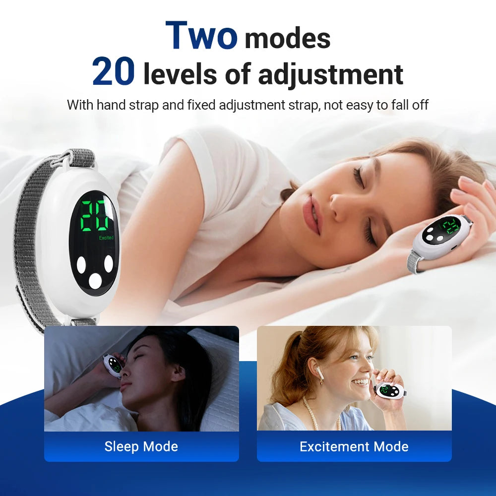 Handheld CES Sleep Aid Device Ear Clip Insomnia Anxiety Pressure Relief Health Improve Sleep Palm Pulse Massager Smart Sleeper