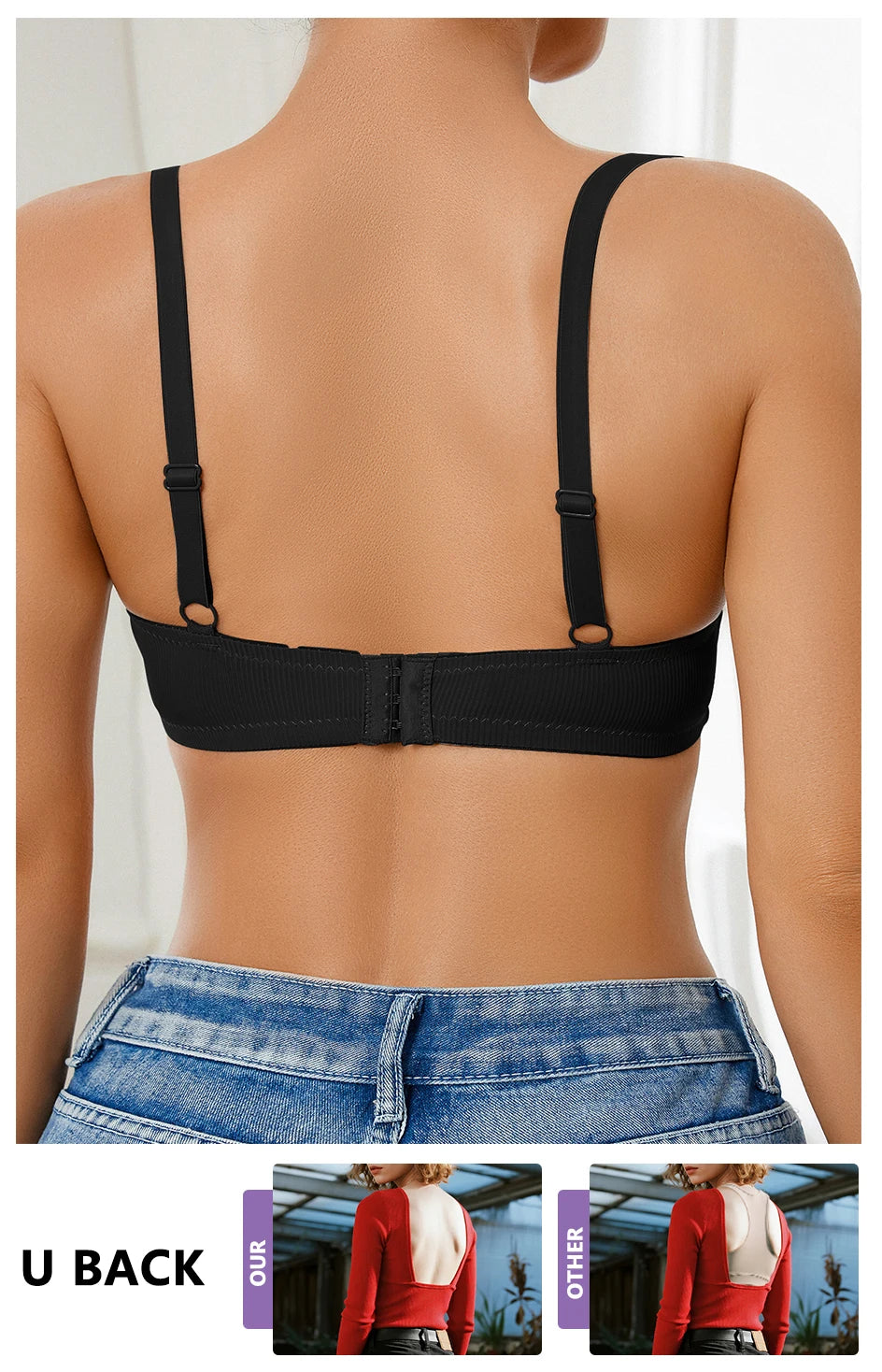 Women Large Bra Push Up Seamless Upper Bralette Summer Bras Plus Size Top Lingerie Underwear B C D Cup Bras