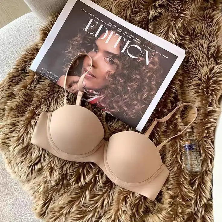Seamless Push-Up Bras For Women 1/2 Cup Padded Solid Color Bra Ladies Non-wire Comfort Fixed Cup Underwear Sexy Lingerie S-XL