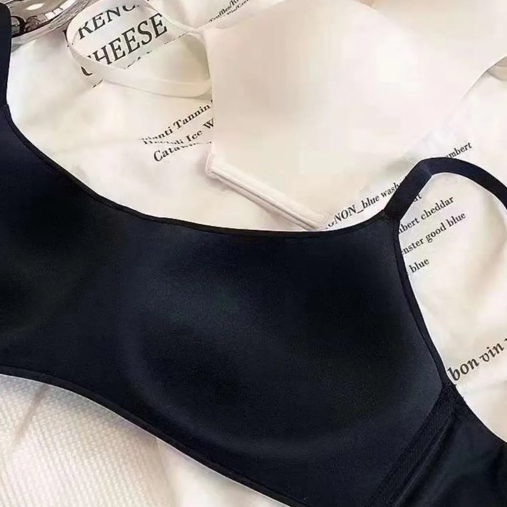 Soft Comfort Wireless Bra Breathable Fabric Thin Cup Seamless Bra Non-Wire Elastic Material Tube Top Bras Female Intimates