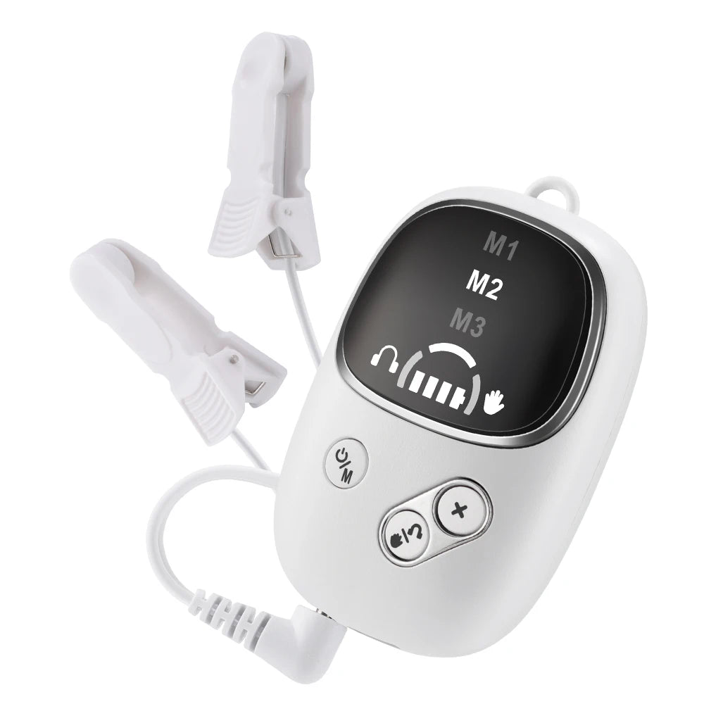 Smart CES Sleep Aid Ear Clip Relaxation Device USB Rechargeable Sleep Helper for Adults Improve Sleep Comfort