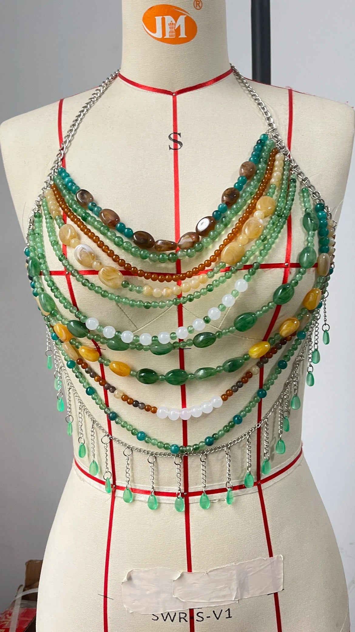 Swim New in summer and fall, colorful beaded cover-up, European and American hot girl stylish sexy design for music festiv
