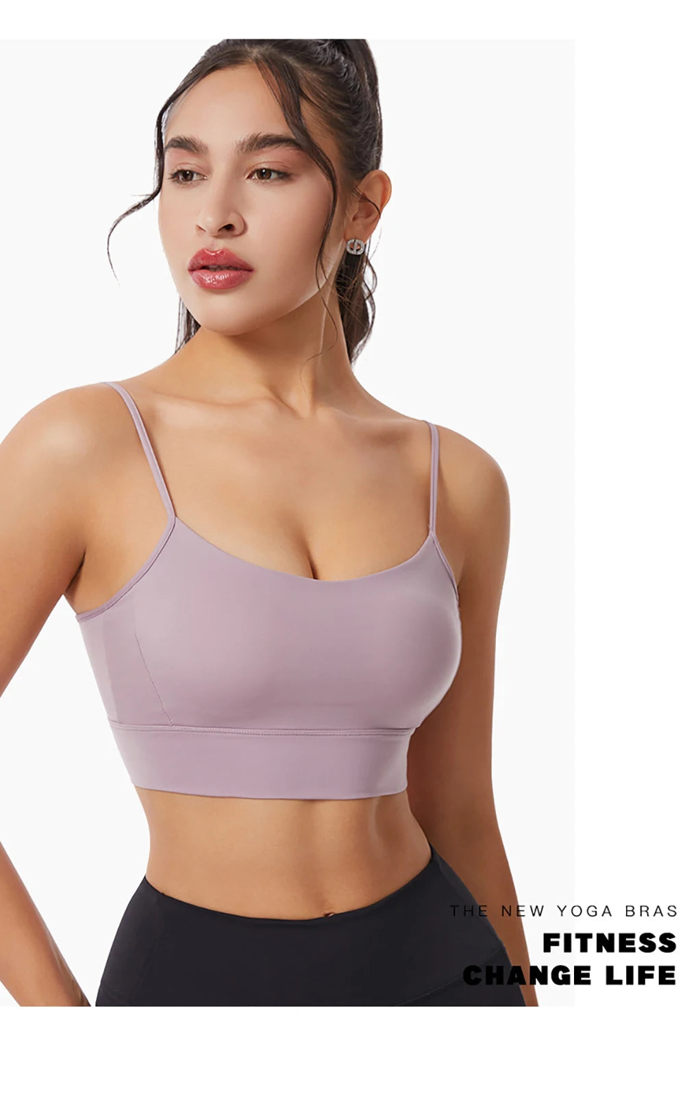 Low Back Sports Bra For Women Low Impact Padded Workouts No Underwire Bralette Beauty Back Yoga Spaghetti Straps Vest Tops