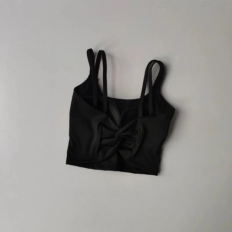Sports Bra, Women's Summer Beauty Back Integrated Yoga Suit, Vest, Suspender, Pilates Training, Fitness Bra