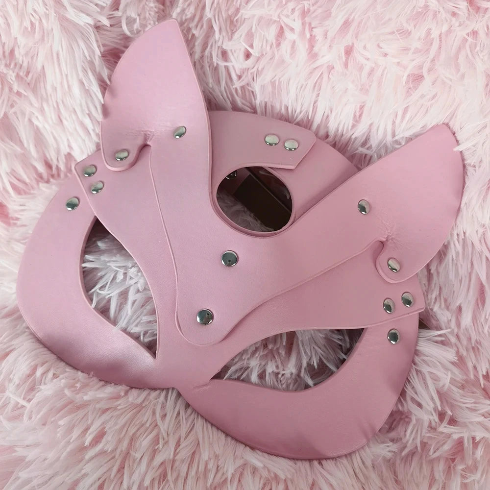 Sexy Pink Leather Lingerie Garter Harness Bondage Full Body Harness Gothic Swordbelt Adult Erotic Fetish Rave Clothing for Women