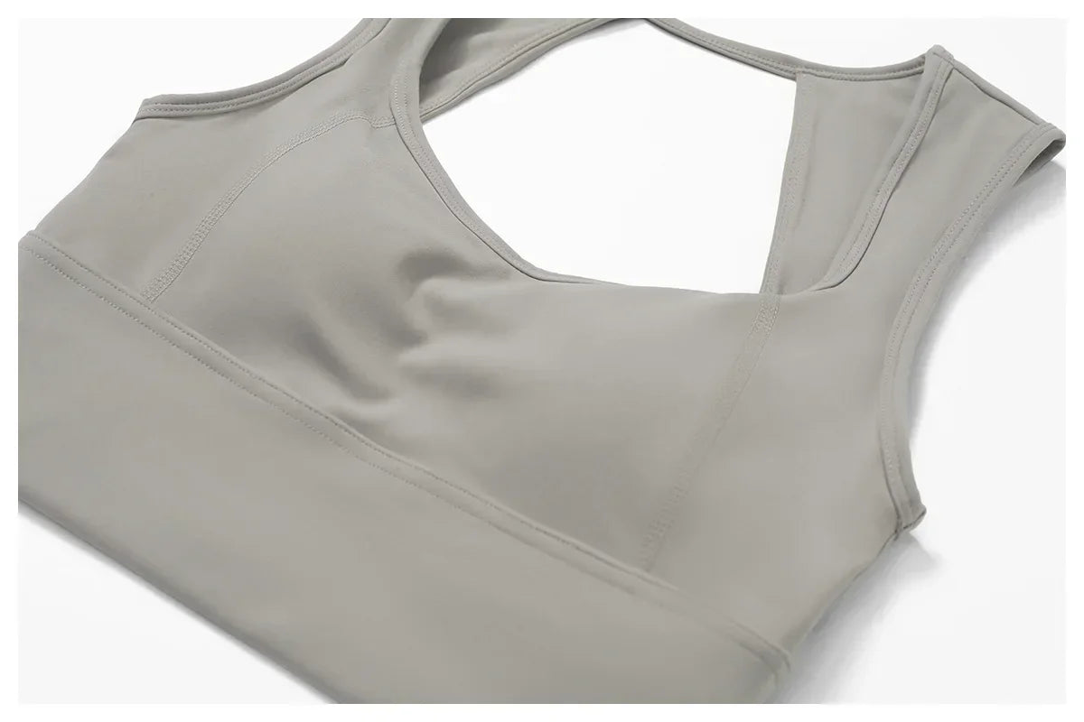 Sexy Sports Bras Women Fitness Vest High Strength Sports Tops Backless Yoga Bra Running Fitness Breathable Shockproof Yoga Bra